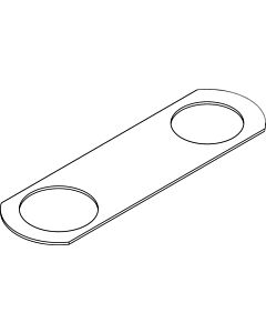 hansgrohe Axor Citterio C Montageplatte 49449000 Metall, Unterputzmontage
