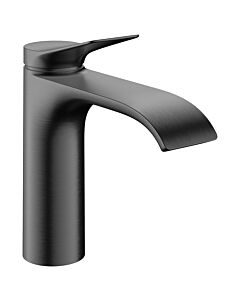 Mitigeur lavabo Hansgrohe Vivenis 75020340 avec bonde clic-clac, finition chrome noir brossé