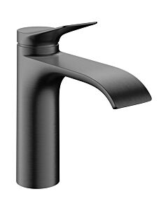 Mitigeur lavabo Hansgrohe Vivenis 75023340 avec bonde clic-clac, finition chrome noir brossé