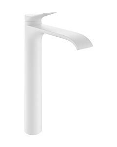 hansgrohe Vivenis Waschtischmischer 250 CoolStart 75044700 mit Zugstangen-Ablaufgarnitur, Highriser Matt Weiß