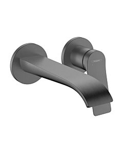 hansgrohe Vivenis Fertigmontageset 75050340 Unterputz-Waschtischarmatur, für Wandmontage, mit Auslauf 192mm, brushed black chrome