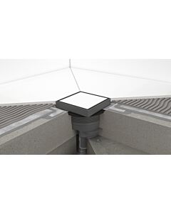 hansgrohe Komplettset Punktablauf RainDrain Spot Plus 56226800 150x150 mm, höhenverstellbar, rückseitig befliesbar