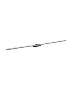 hansgrohe RainDrain Flex Duschrinne 56261800 1600 mm, Edelstahl optic, Fertigset, kürzbar
