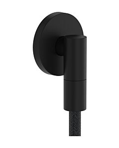 hansgrohe FixFit Fine S wall connection 28882670 with backflow preventer, S, round, matt black