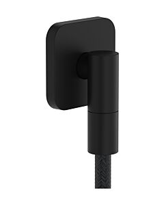 hansgrohe FixFit Fine Q Wandanschluss 28884670 mit Rückflussverhinderer, Q, softsquare, schwarz matt