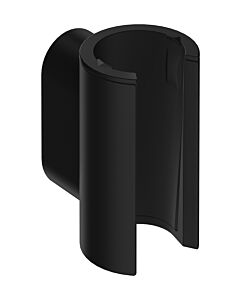 Support de pommeau de douche hansgrohe Porter Fine 28885670, position de maintien fixe, en métal, noir mat