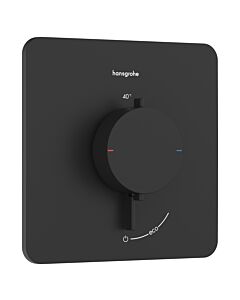 hansgrohe Ecostat Comfort Q Thermostat 33712670 Unterputz, für 1 Verbraucher, 25,9 l/min, schwarz matt