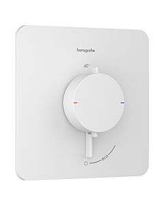 Thermostat Q hansgrohe Ecostat Comfort 33712700 Encastré, pour 1 Verbraucher , 25,9 l/min, blanc mat