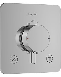 hansgrohe Ecostat Comfort Q Thermostat 33713000 Unterputz, für 2 Verbraucher, 24 l/min, chrom