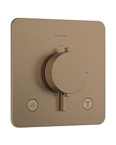 hansgrohe Ecostat Comfort Q Thermostat 33713140 Unterputz, für 2 Verbraucher, 24 l/min, brushed bronze