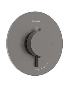 hansgrohe Ecostat Comfort S Thermostat 33714340 Unterputz, für 1 Verbraucher, 25,4 l/min, brushed black chrome