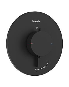 hansgrohe Ecostat Comfort S Thermostat 33714670 Unterputz, für 1 Verbraucher, 25,4 l/min, schwarz matt