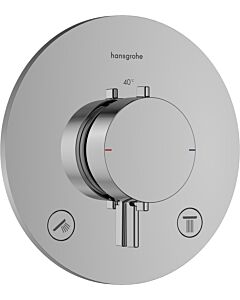 hansgrohe Ecostat Comfort S Thermostat 33715000 Unterputz, für 2 Verbraucher, 24 l/min, chrom