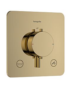 hansgrohe Ecostat Comfort Q Thermostat33717990 Unterputz, für 2 Verbraucher, 23 l/min, EN 1717, polished gold optic