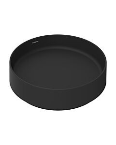 hansgrohe Xuniva Evo S Aufsatzwaschtisch 60323670 400x400mm, rund, ohne Hahnloch/Überlauf, mattschwarz
