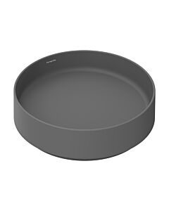 hansgrohe Xuniva Evo S Aufsatzwaschtisch 60323760 400x400mm, rund, ohne Hahnloch/Überlauf, Schiefergrau matt