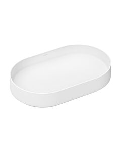 hansgrohe Xuniva Evo U Aufsatzwaschtisch 60325700 650x400mm, oval, ohne Hahnloch/Überlauf, mattweiß