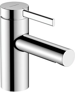 hansgrohe Zesis S 70 Waschtischarmatur 74714000 CoolStart, EcoSmart+, mit Metall Zugstangen-Ablaufgarnitur, Ausladung 105 mm, chrom