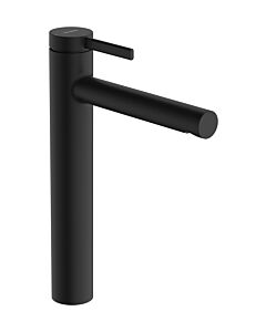 Mitigeur lavabo Hansgrohe Zesis S 74731670, saillie 178 mm, sans bonde, noir mat