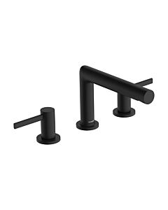 Mitigeur lavabo 3 trous hansgrohe Zesis S 74733670 avec bonde clic-clac, noir mat