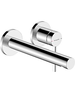 hansgrohe Zesis S Waschtischarmatur 74750000 EcoSmart+, Unterputz, für Wandmontage mit Auslauf 19,4 cm, chrom