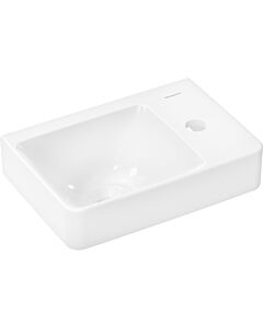 hansgrohe Xelu Q Handwaschbecken 60314450 360x250mm, mit Hahnloch, ohne Überlauf, Ablage rechts, weiß