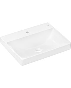 Lavabo hansgrohe Q 60317450 600x480mm, avec trou pour robinet, sans trop-plein, blanc