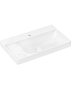 hansgrohe Xelu Q washbasin 60320450 60320450 800x480mm, with 2 tap holes, without overflow, shelf on the left, white