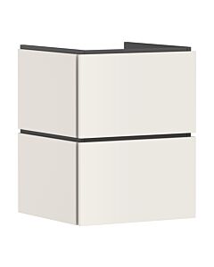 hansgrohe Xilesa E Waschtischunterschrank 54291780 480x470mm, 2 Schubkästen PushOpen, sandbeige matt