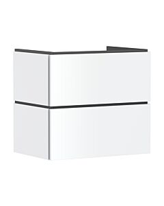 hansgrohe Xilesa E vanity unit 54258700 680x470mm, 2 drawers, for vanity unit, without PushOpen, matt white