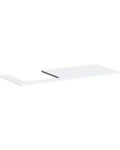 Console Xilesa E hansgrohe 54272700 1375x550mm, découpe à gauche, blanc mat