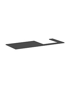 Console Xilesa E hansgrohe 54273760 1375x550mm, découpe à droite, gris ardoise mat