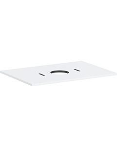 hansgrohe Xilesa E Konsole 54275700 Ausschnitt mittig, ohne Hahnloch, 780 x 550 mm, mattweiß