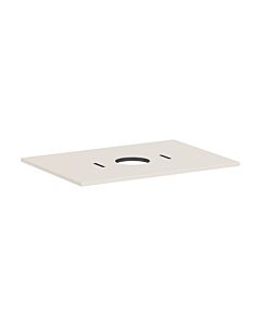 hansgrohe Xilesa E console 54275780 cutout in the middle, without tap hole, 780 x 550 mm, sand beige matt