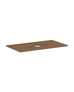 hansgrohe Xilesa E Konsole 54276550 Ausschnitt mittig, ohne Hahnloch, 980 x 550 mm, Eiche Kaschmir