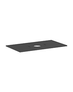 Console Xilesa E 54276760 hansgrohe au milieu, sans trou pour robinetterie, 980 x 550 mm, gris ardoise mat