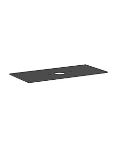 hansgrohe Xilesa E Konsole 54277760 Ausschnitt mittig, ohne Hahnloch, 1180 x 550 mm, schiefergrau matt