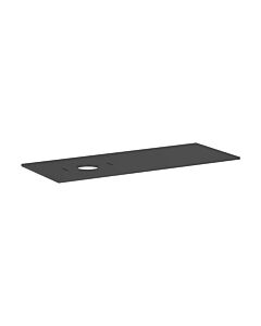 hansgrohe Xilesa E Konsole 54278760 1375x550mm, ohne Hahnloch, Ausschnitt links, schiefergrau matt