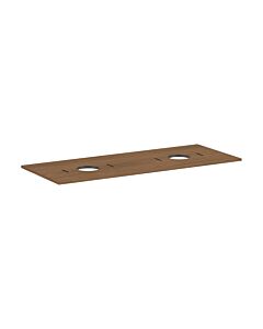 hansgrohe Xilesa E Konsole 54280550 1375x550mm, ohne Hahnloch, 2 Ausschnitte, Eiche Kaschmir