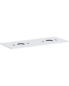 hansgrohe Xilesa E Konsole 54280700 1375x550mm, ohne Hahnloch, 2 Ausschnitte, mattweiß