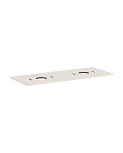 Console Xilesa E 54280780 hansgrohe , sans trou pour robinetterie, 2 découpes, beige sable mat
