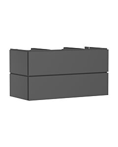 hansgrohe Xilesa E Waschtischunterschrank 54303760 2 Schubkästen ohne PushOpen, 1180 x 550 mm, schiefergrau matt