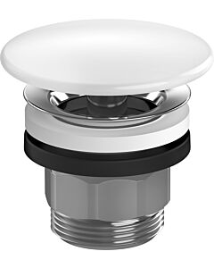hansgrohe Ablaufgarnitur 50110450 mit rundem Keramikstopfen, für Waschbecken, weiß