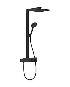 Système de douche hansgrohe Raindance E 27361670 1 jet, avec thermostat ShowerTablet 350, noir mat