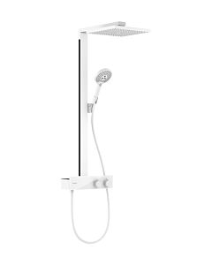 Système de douche hansgrohe Raindance E 27361700 1jet, avec thermostat ShowerTablet 350, blanc mat