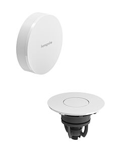 hansgrohe Flexaplus Ab- und Überlaufgarnitur 58187700 Oberfläche Deckel weiß hochglanz, mattweiß, Fertigset