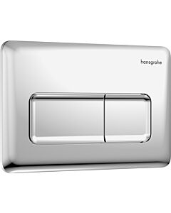 hansgrohe iFrame Original Q flush plate 66001000 for dual flush, plastic, chrome