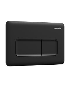 hansgrohe iFrame Original Q Betätigungsplatte 66001670 für 2-Mengen-Spülung, Kunststoff, mattschwarz