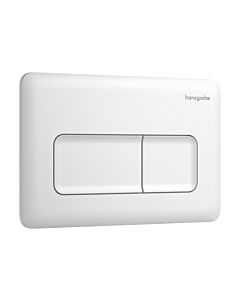 hansgrohe iFrame Original Q flush plate 66001700 for dual flush, plastic, matte white