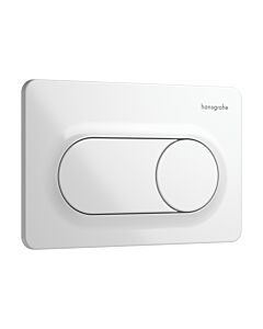 hansgrohe iFrame Original S flush plate 66002450 for dual flush, plastic, white